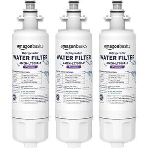 3-Pack LG LT700P Water Filter Amazon Basics NSF Fits Kenmore Refrigerator